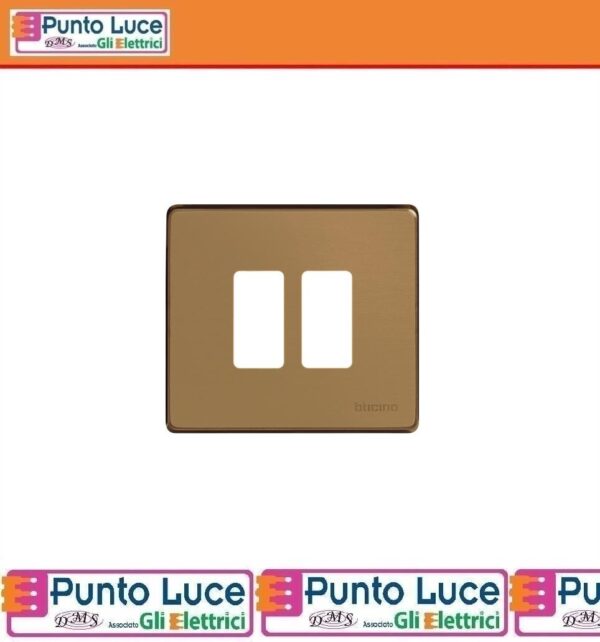 bticino-500-2-br-magic-placca-2p-scatola-tonda-bronzo