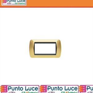 bticino-l4804or-placca-4-moduli-oro-vero