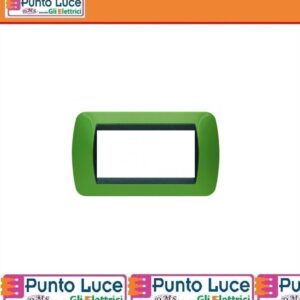 bticino-l4804vr-placca-4-posti-verde-drugstore-living-international