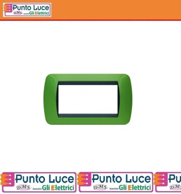 bticino-l4804vr-placca-4-posti-verde-drugstore-living-international