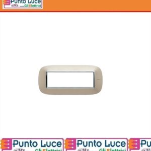 bticino-hb4806tc-placca-axolute-ellittica-6-moduli-titanio-chiaro